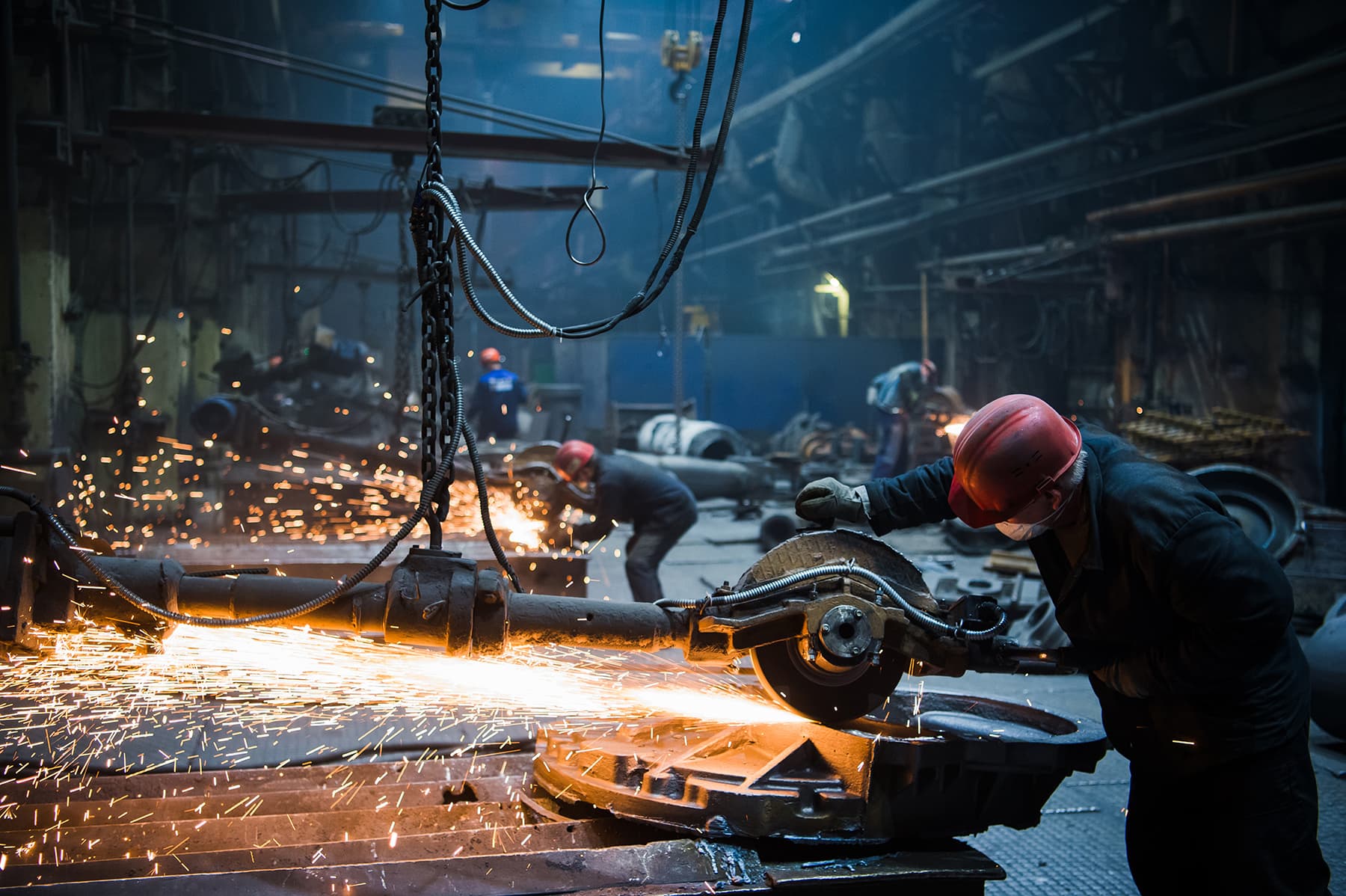 Heavy industry workplace